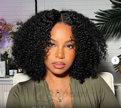 250 Density Full Look Tiktok Hot Selling Short Curly Hair Wigs Big Curly Ready To Go Glueless Wig 14' (ALI PEARL)