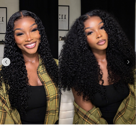 WIGGINS Ready & Go 250% Density Popping Curly HD Lace Front Wigs 18'